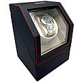 Heiden Battery-powered Single Black Leather Watch Winder