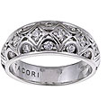 Tacori IV Sterling Silver Cubic Zirconia Filigree Ring