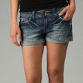 Vigoss Collection Women's Flap Back Pocket Raw Cuffed Shorts