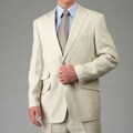 Massimo Genni Men's 2-button Natural Linen Suit