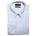 Joseph Abboud Men's White/ Blue Stripe Dress Shirt