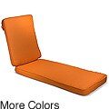 Outdoor 21" Wide Chaise Lounge Cushion with Sunbrella Fabric - Textured Bright