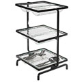 Gourmet Display Strata Metal Tower with Acrylic Utensil Organizers