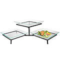 Gourmet Display Podium Tier with Acrylic Platters