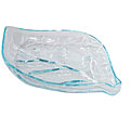 Gourmet Display Large Textured Acrylic Leaf-shaped Bowl