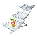Gourmet Display Prestige Glass Diamond 3-tier Serving Bowls