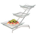 Gourmet Display Strata Diamond Stand with Glass Bowls