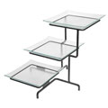 Gourmet Display Strata Incline Stand with Glass Platters