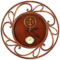 Pittsburgh Steelers Round Clock/ Thermometer