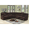 Denton Microfiber Sectional Sofa and Recliner Set