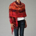 Tolani Vintage Paisley Floral Embroidered Scarf