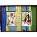 Wood Beach House Double Picture Frame (Thailand)
