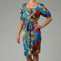 Jones New York Women's Cinch Waist Peasant Dress