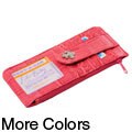 Je Veux Croc Print Card Wallet