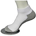 Running Mate White/ Grey Ankle Socks (Case of 144 Pairs)