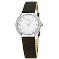 Wittnauer Women's Orpheum Stainless Steel and Leather Diamond Watch