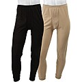 Men's Polyester Midweight Thermal Underwear Bottom (Pack of 6)