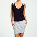 Urban Behavior Women's Scoop Neck Twofer Dress
