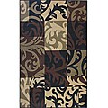 Scroll Blocks Multi-color Rug (4'5 x 6'9)