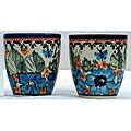 Set of 2 Stoneware Small Cups (Poland)