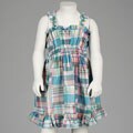 CR Kids Toddler Girls Madras 2-piece Knit Dress