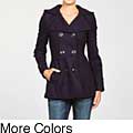 Miss Sixty Women's Hooded Wool Peacoat