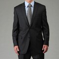 Joseph Abboud Men's Charcoal Stripe Wool Suit