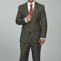 Lauren by Ralph Lauren Men's Taupe 2-button Wool Suit
