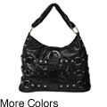 Vieta 'Hannah' Metallic Hobo With Flap