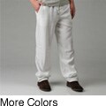 Toscano Men's Linea Rosso Linen Drawstring Pants