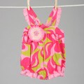 Mack & Co Infant Girl's 'Poochie Swirl' Bubble Romper (3M-9M)