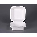 ECOPRO CO 5-inch Bamboo Fiber Compostable Hamburger Box (Case of 500)