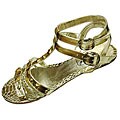 Women's Gold Stud Multi-sized Gladiator Sandals (Case of 18)