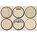 Die-cut Circle Labels Mini Papers (Pack of 18)