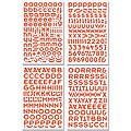 Green At Heart Alphabet Die-cut Chipboard Stickers (4 Sheets)