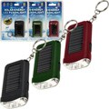 Solar Energy LED Flashlight with Keychain (Set of 3)