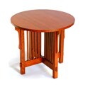 Mission Round Lamp Table