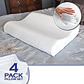 Bodipedic Memory Foam Contour Pillows (Pack of 4)