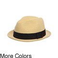 Ben Sherman Men's Straw Pork Pie Hat