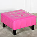 Ethan Children's Pink Patent Leather Ottoman