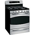 GE Profile Steel 30-inch Gas Range and 5-cubic-foot Convection Oven