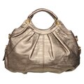 Christina C Day Bag with Gathered Detail Shoulder Bag