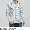 Jimi Hendrix Men's Embroidered Plaid Shirt