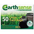 EarthSense Recycled 33-gallon Black Trash Can Liners (Pack of 50)
