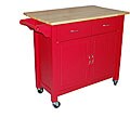 Red Mobile Kitchen Cart