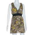 Lucy Love Junior's Brown 'That 70s' Dress-MEDIUM