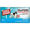 SimpleSolution Disposal Medium Dog Diapers (Pack of 12)