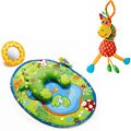 Tummy-Time Frog Activity Mat and Jittering Giraffe Toy