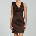 S.L. Fashions Women's Stretch Taffeta Dress