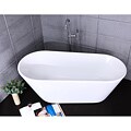 Free-standing Deep Soak Bath Tub and Faucet